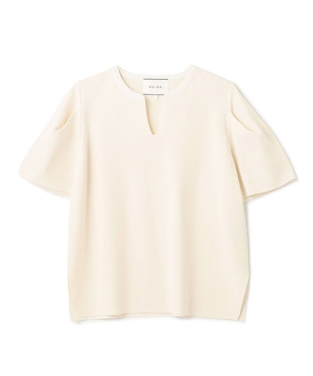 BEIGE， MONSTERA / ニットトップス Ecru