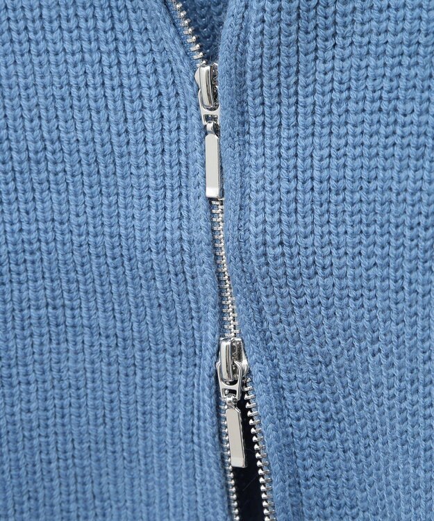 earth music&ecology ＢＩＧカラージップカーディガン Blue