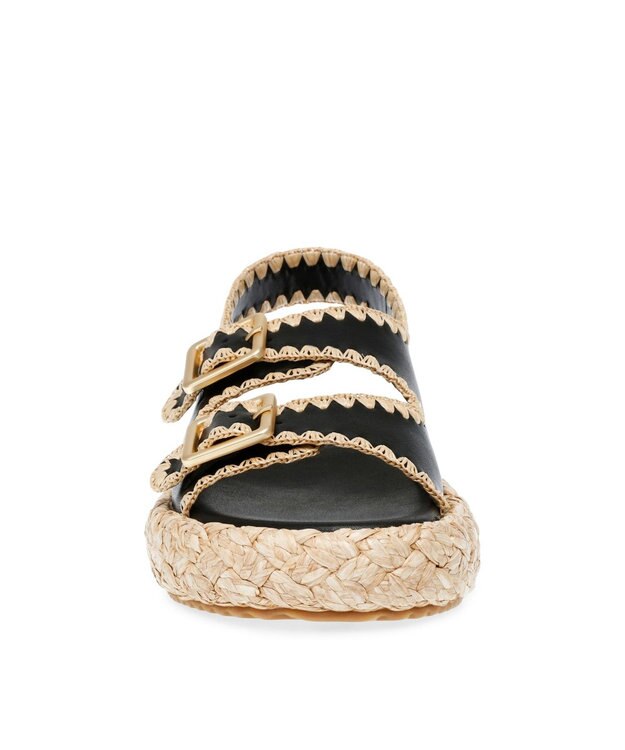 STEVE MADDEN PORTOFINO 厚底ダブルベルトサンダル ブラック