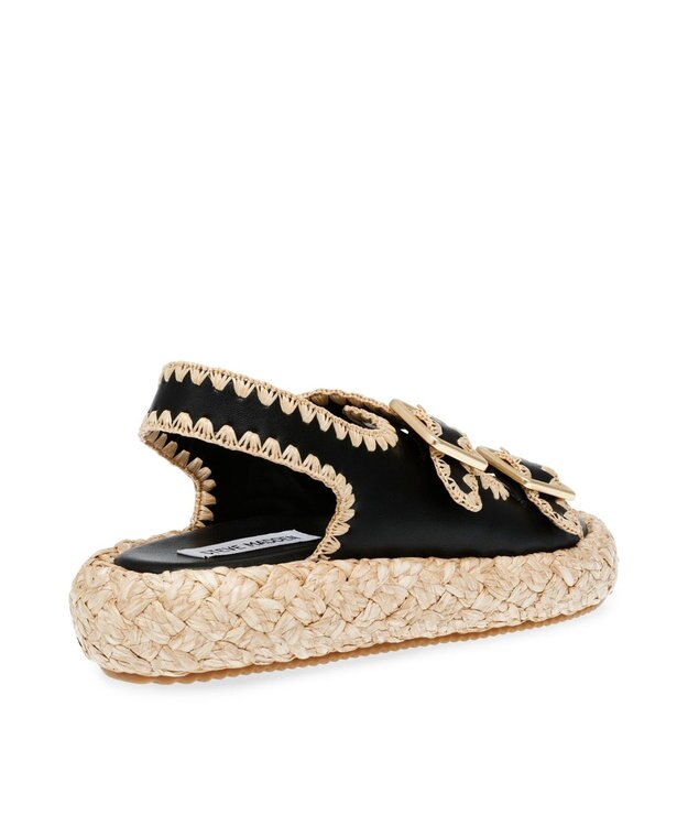 STEVE MADDEN PORTOFINO 厚底ダブルベルトサンダル ブラック