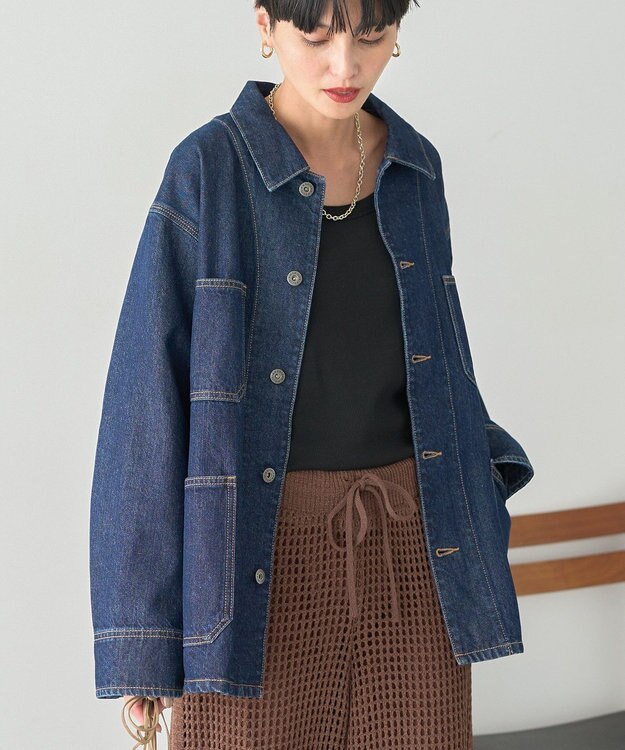 AMERICAN HOLIC デニムカバーオールジャケット One Wash