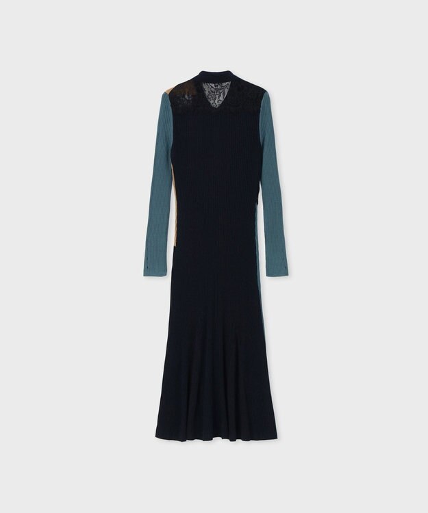 Paul Smith レース カラーブロック ワンピース ネイビー