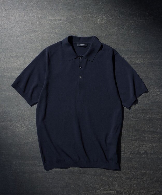 JOSEPH HOMME 【WEB限定カラーあり】【洗える/ストレッチ】リュクスレーヨン　ポロニット ネイビー系