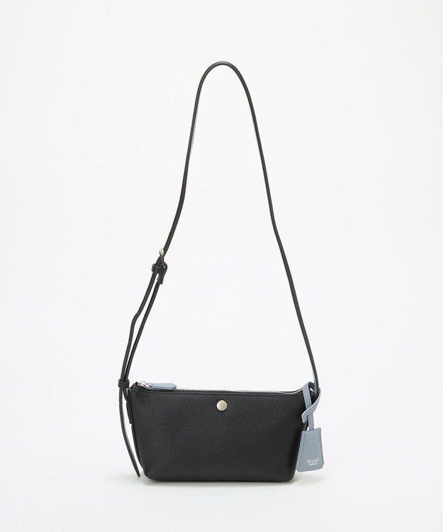 TOPKAPI 【Breath TOPKAPI】DUAL デュアル シュリンクレザー バイカラー ミニ ショルダーバッグ チャーム付き ブラック