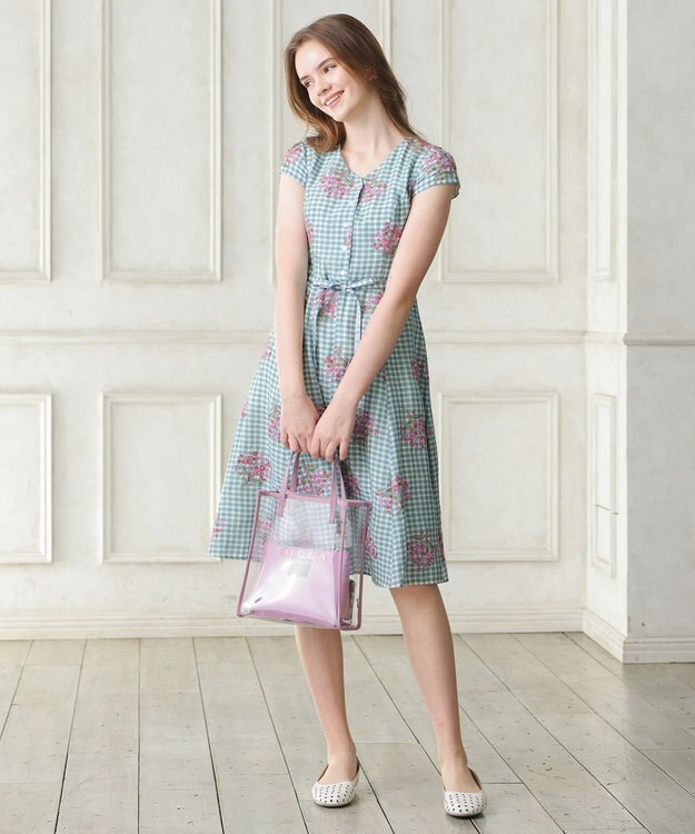 TOCCA 【洗える】MUGET ドレス サックスブルー系7