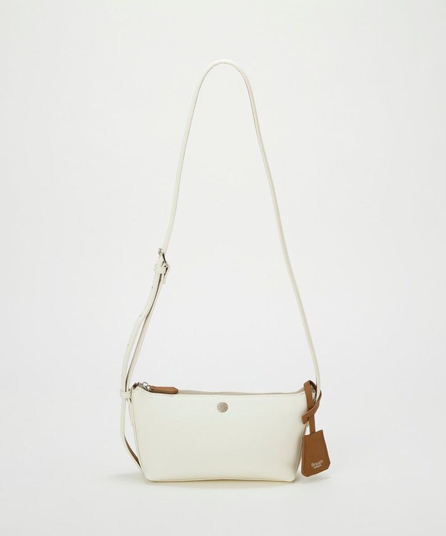 TOPKAPI 【Breath TOPKAPI】DUAL デュアル シュリンクレザー バイカラー ミニ ショルダーバッグ チャーム付き ホワイト