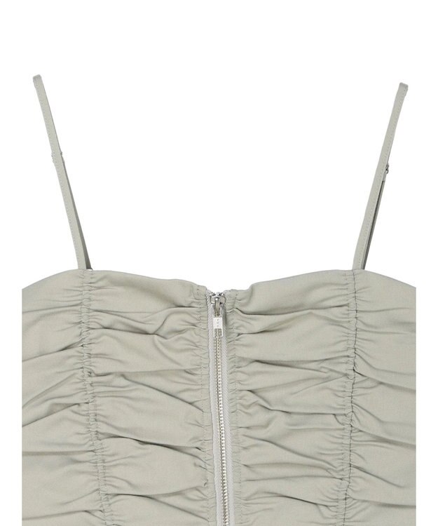 Green Parks ・ＥＬＥＮＣＡＲＥ　ＤＵＥ　シャーリングビスチェ Gray Beige