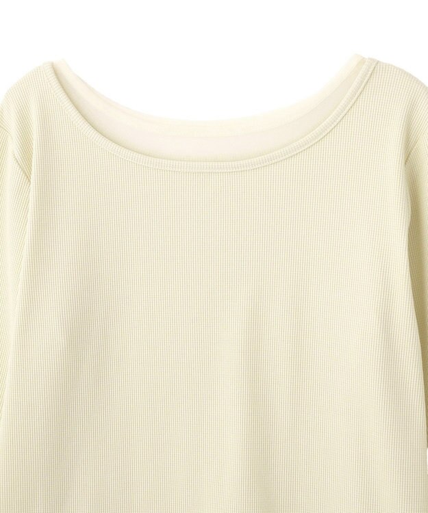 earth music&ecology レイヤード風テレコプルオーバー Yellow