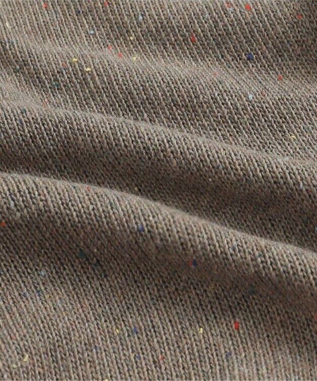 WEGO ネップクルーネックカーディガン ライトブラウン