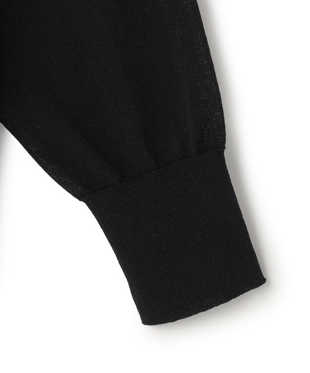 23区 【SLOW/一部店舗限定】シアーニット パーカー ブラック