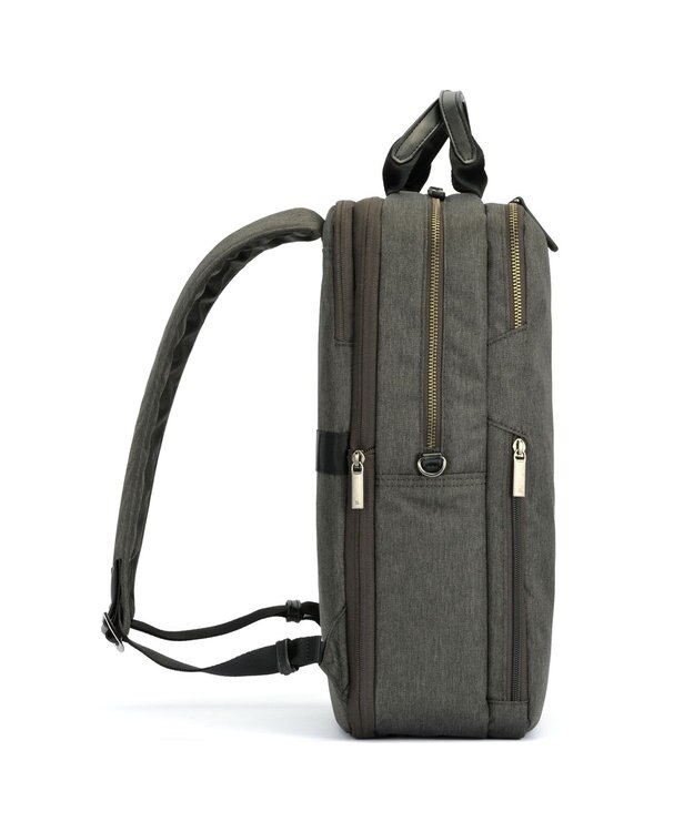 ACE BAGS & LUGGAGE ace. フィッテムヘザー ビジネスリュック A4サイズ 14インチPC収納 エキスパンド 20114 エース ブラック