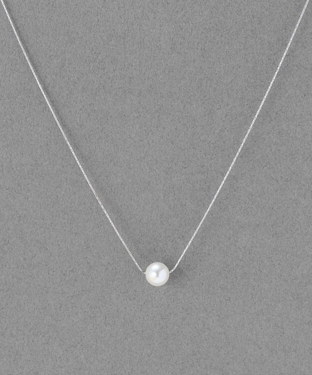 Phoebe 【金属アレルギー対応】ワントップパールネックレス　シルバー/サージカルステンレス シルバー