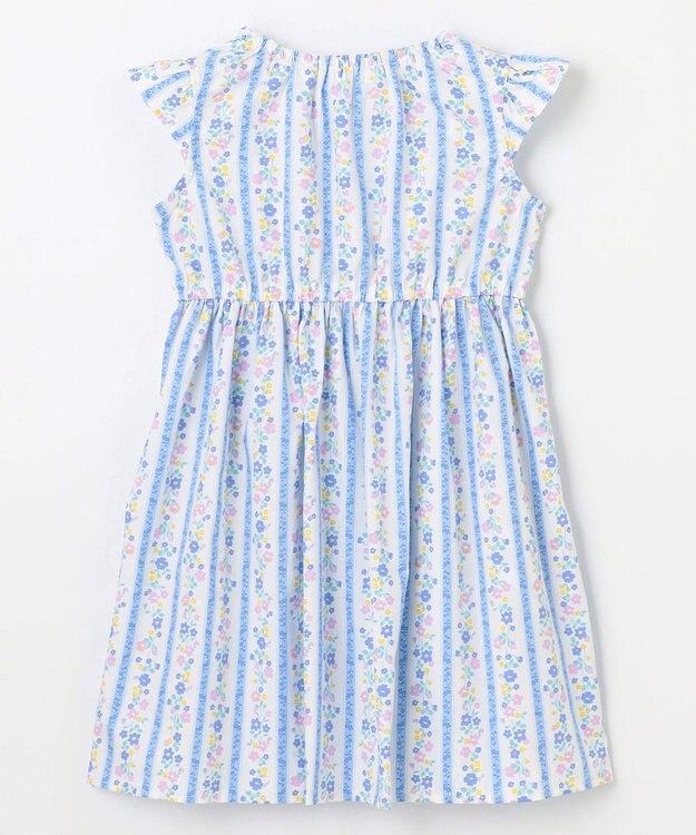 ANY KIDS 総柄 サマーワンピース ストライプ