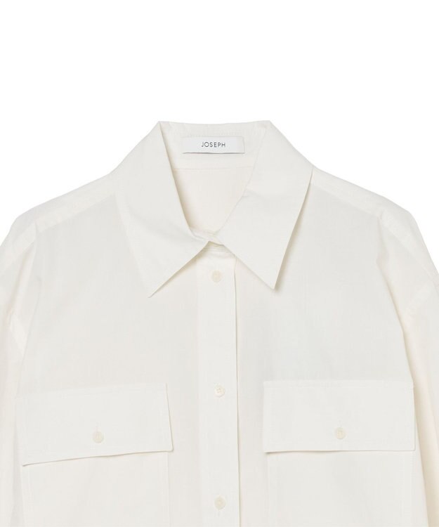 JOSEPH ポプリンコットン　ロングスリーブシャツ Wax