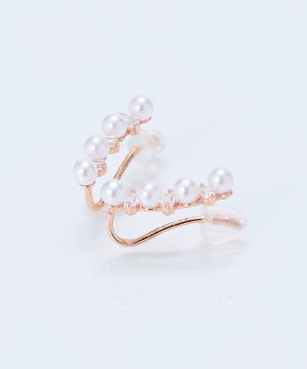 Phoebe 2wayパールブリンクピアス&イヤリング　ローズゴールド ローズゴールド