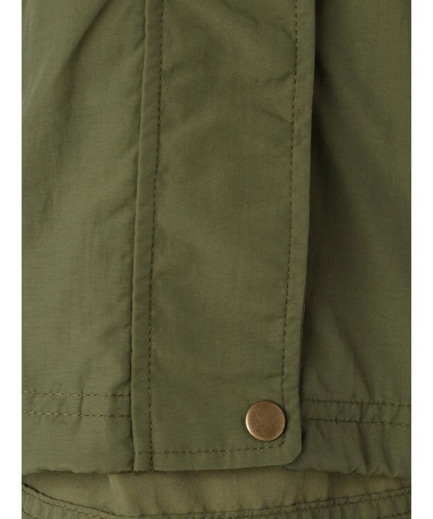 earth music&ecology スタンドフリルミリタリーブルゾン Khaki