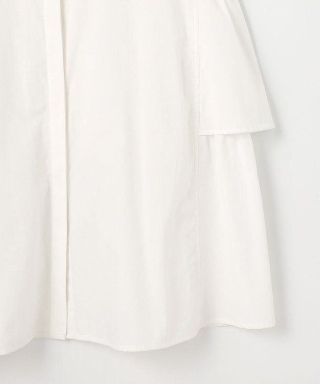 23区 【Indian Factory】コットンポプリン タックディテール チュニックブラウス ホワイト