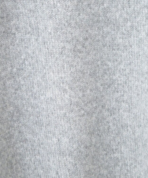 CRAFT STANDARD BOUTIQUE 編み違い斜めスリットニットチュニック Light Gray Mixture