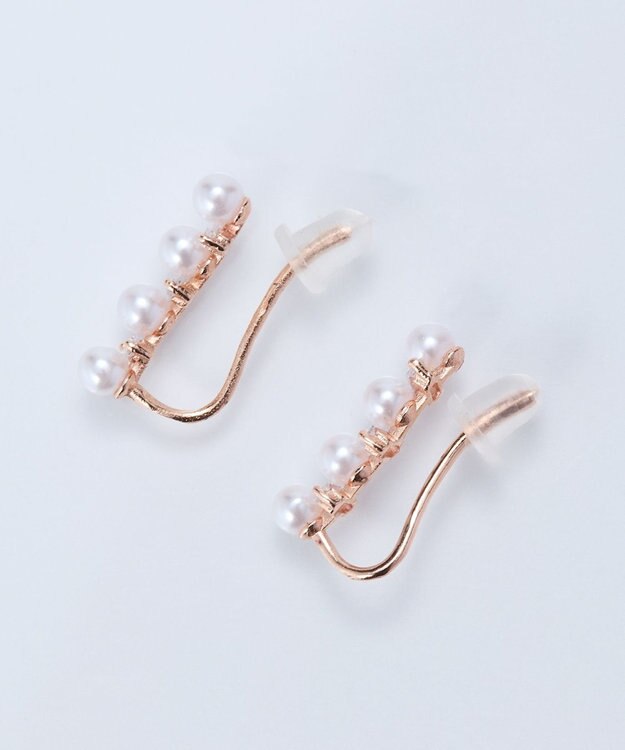 Phoebe 2wayパールブリンクピアス&イヤリング　ローズゴールド ローズゴールド