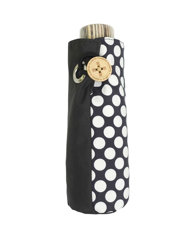 +RING 【UVカット95%以上】【UPF50＋】プラスリング レディース 晴雨兼用 折傘 BLKT1309 黒