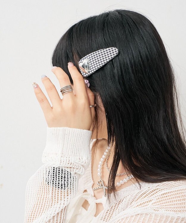 WEGO 【2点セット】L2Pモチーフパテッドバレッタ 柄1