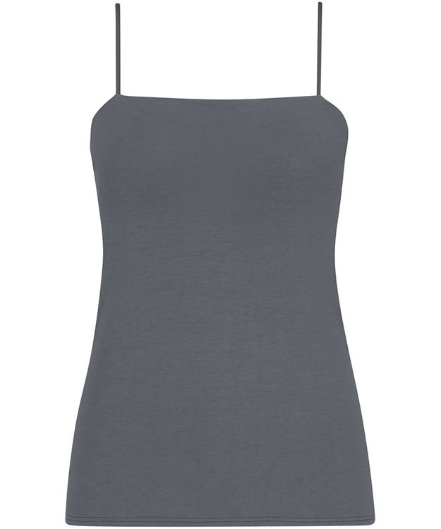 Wing カップ付きキャミソール ラク きれいなバストシルエット 綿混(身生地) 【シンクロブラトップ スリムストラップ】 ブラトップ 春 夏 ET1093 ウイング／ワコール ダークブラウン