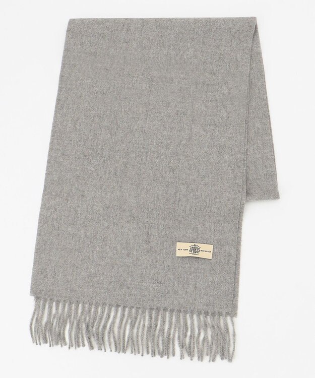 J.PRESS MEN 無染色ソリッド マフラー グレー系