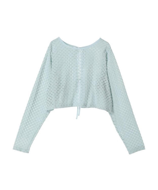 Green Parks ・ＥＬＥＮＣＡＲＥ　ＤＵＥ　２ｗａｙメッシュカーディガン Mint