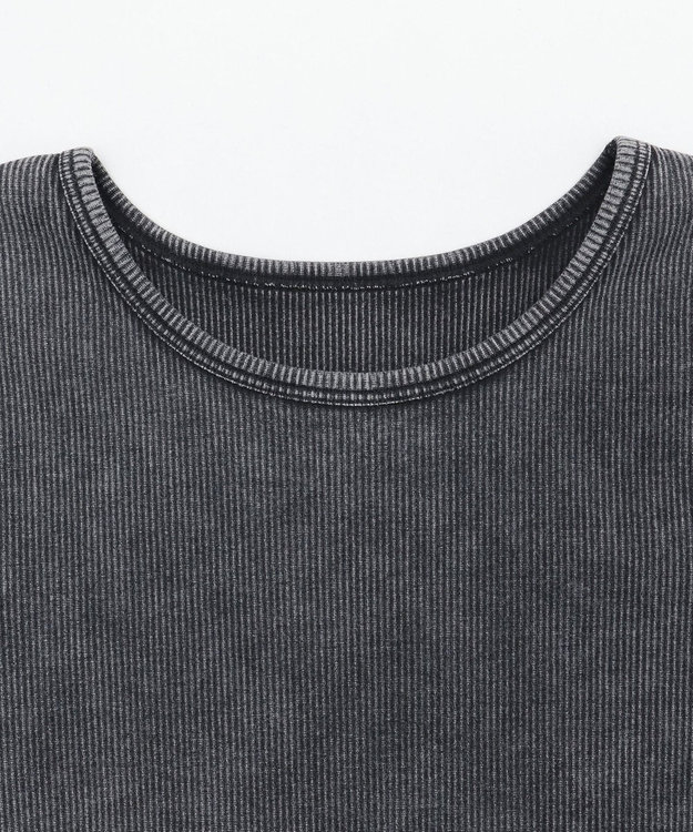 WEGO ヴィンテージウォッシュコンパクトリブT スミクロ