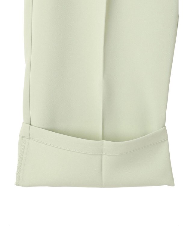 earth music&ecology タックストレートパンツ Light Green