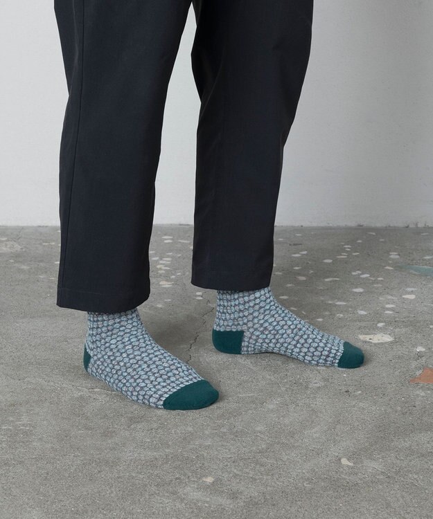TRICOTE ドットバンピーソックス 32BLUE