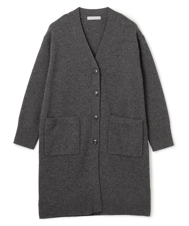 UNFILO 【WEB限定】カシミヤブレンド ロングカーディガン チャコール