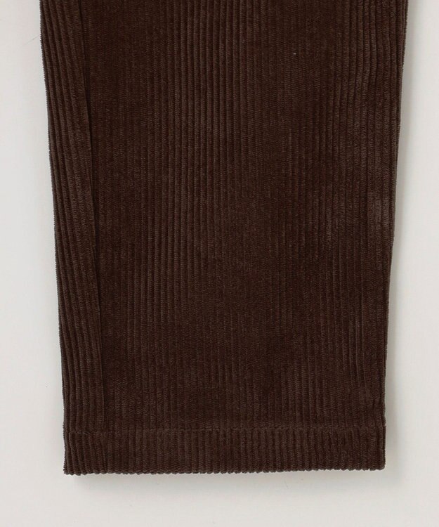 PW CIRCULUS 【WOMEN】コーデュロイ テーパードパンツ ダークブラウン系