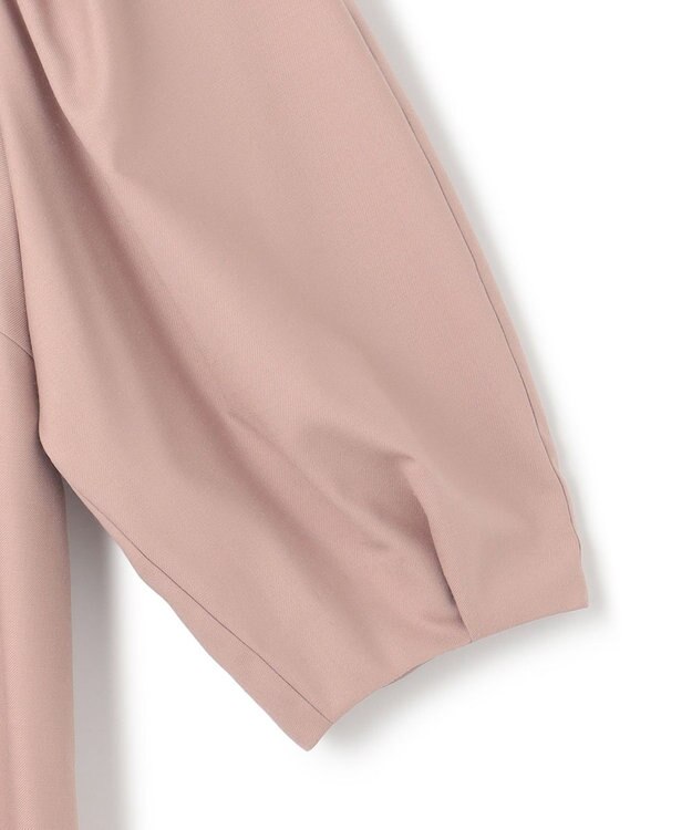 23区 L 【APPLAUDIR】ノーブルストレッチ ボリュームスリーブドレス ピンク系