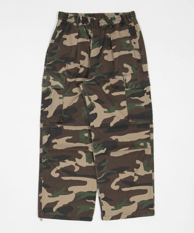 WEGO 【ユニセックス着用ITEM/SMLサイズ展開】イージーワイドカーゴパンツ 柄1