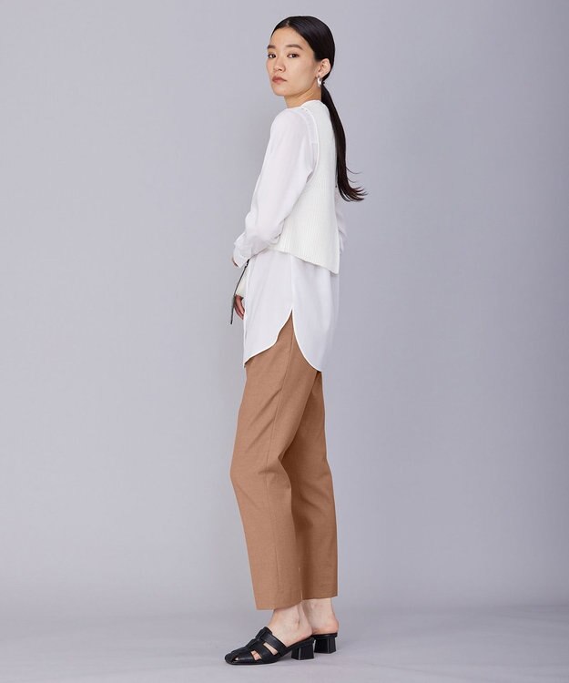 ICB 【洗える】 コットンテープリブベスト オフホワイト系