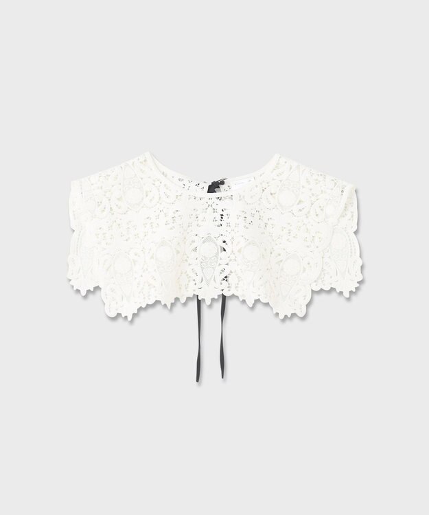 GRACE CONTINENTAL 刺繍カラー付ドレス ブラック