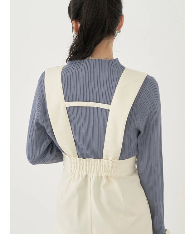 earth music&ecology ２ｗａｙハイウエストパンツ Ivory