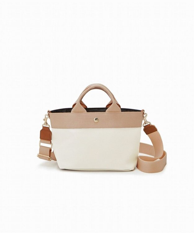 TOPKAPI 【Breath TOPKAPI】RIPPLE リプル ファスナー付 ショルダーバッグ S アイボリー