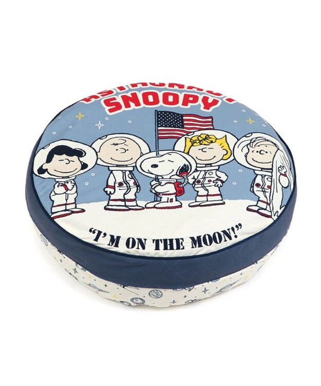 PET PARADISE スヌーピー 丸型 クッション 《アストロノーツ柄》 アストロノーツ柄
