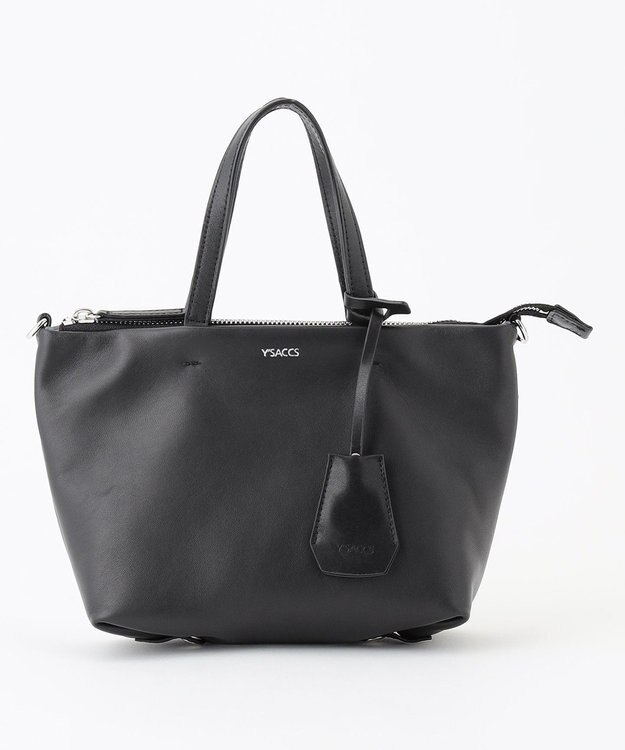 Y'SACCS イザック　イタリアンシープマルチウェイトートバッグ ブラック