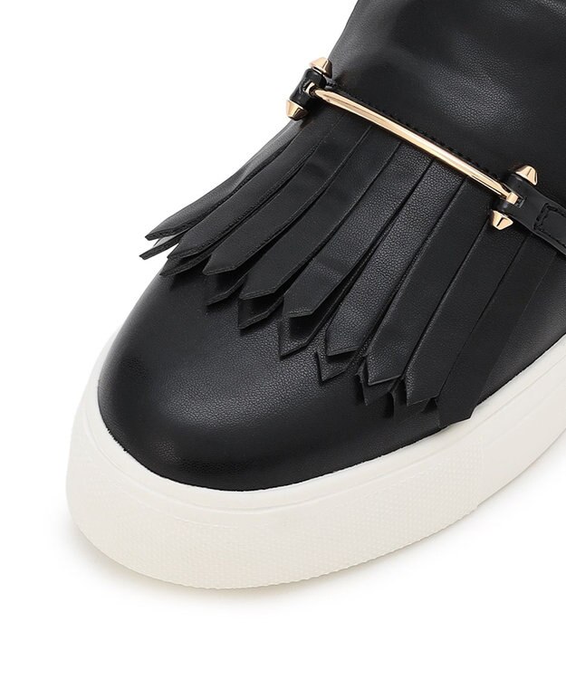 TOCCA 【晴雨兼用】FRINGE SLIPON RAIN SNEAKERS スニーカー ブラック系