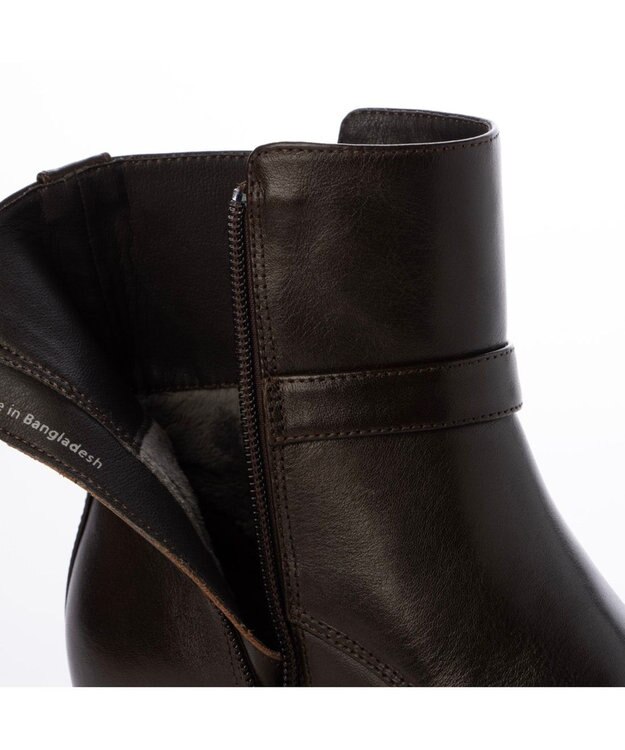 ing <ing>【WEB限定】ベルトデザインミドルブーツ ダークブラウン