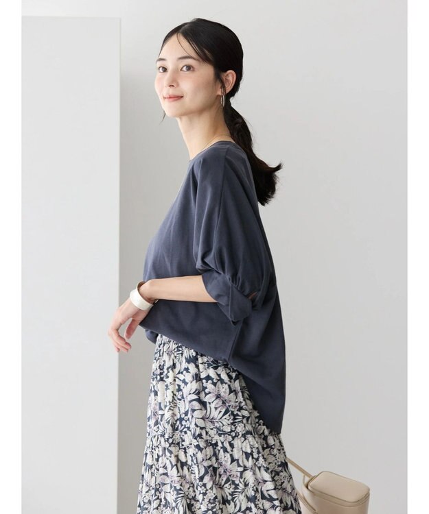 AMERICAN HOLIC 接触冷感ドルマンカットプルオーバー Charcoal Gray