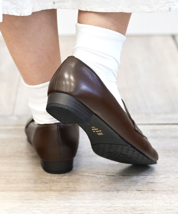 Pointer 日本製 本革シンプルローファー ダークブラウン