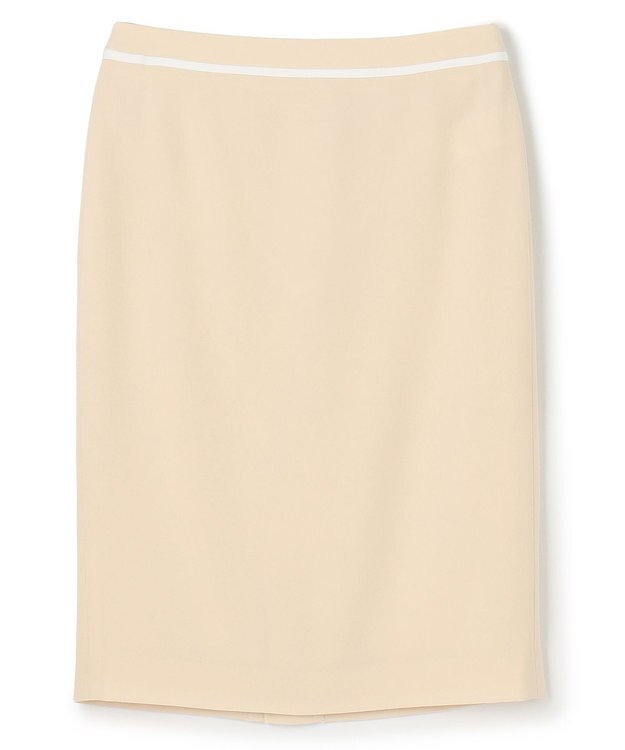 BEIGE， 【洗える】CINDY / タイトスカート Sheer Orange × White