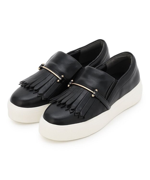 TOCCA 【晴雨兼用】FRINGE SLIPON RAIN SNEAKERS スニーカー ブラック系