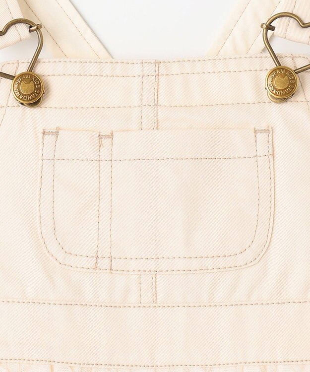 ANY KIDS チュール付き ジャンパースカート エクリュ