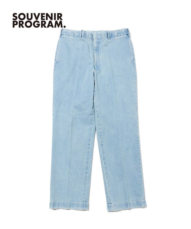 J.PRESS MEN 【J.PRESS ORIGINALS】【UNISEX】Washed Piped Stem DENIM サックスブルー系