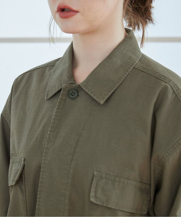 WEGO 【ANGIE VINTAGE】ミリタリー シャツジャケット カーキ